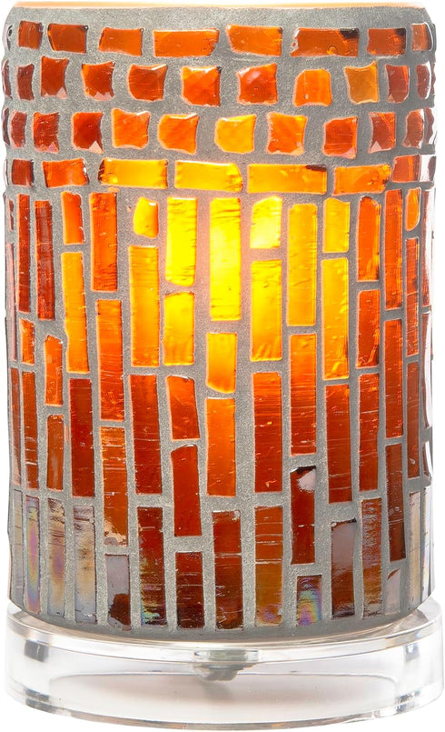 Dale Tiffany TA23007 1 Light Accent Lamp Handcrafted Mosaic Art Glass Shade,