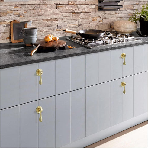 SZOMH Cabinet Handles Gold Cabinet Pulls Solid Zinc Alloy Kitchen Cupboard Single Hole for Bedside Table Handle Drawer