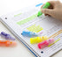 BAZIC Fruit Scented Highlighters, Mini Highlighters, Assorted Color, Chisel Broad Line Fine Point, 6/Pack