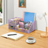 6 2 Lavatino Mesh Desk Organizer with Compartments & Drawers, Larger Multi-functional Desktop and Workspace Accessories