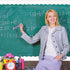 White Scalloped Bulletin Board Border, 52ft Trim for Classroom One Roll