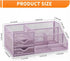 6 2 Lavatino Mesh Desk Organizer with Compartments & Drawers, Larger Multi-functional Desktop and Workspace Accessories