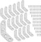 SAMNATE Stainless Steel L Brackets 404016X2mm Right Angle Corner Brace with Screws, 90