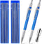 Hiboom 2 Pcs Welders Pencil with 24 Pcs Silver Round Refills, Mechanical Pencils with Built-in Sharpener for Fabrication