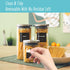 Hebayy 234 Minimalist Kitchen Food Labels, 216 Preprinted Stickers for Pantry Containers, Waterproof, No Residue