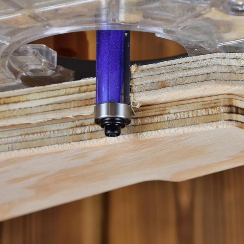 2pcs 1/4" 1/4" 1" Trimming HARFINGTON Flush Trim Router Bit Shank Dia Cutting Depth Top Bearing Flush Straight Cut