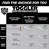 TOGGLER SnapSkru SPM Mini Self-Drilling Drywall Anchor, Pack of 100, Made in US, for #6 to #8 Fastener Sizes