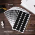 Whaline 600pcs Graduation Cap Stickers, Self-Adhesive Black Graduation Hat Labels for Party Decor