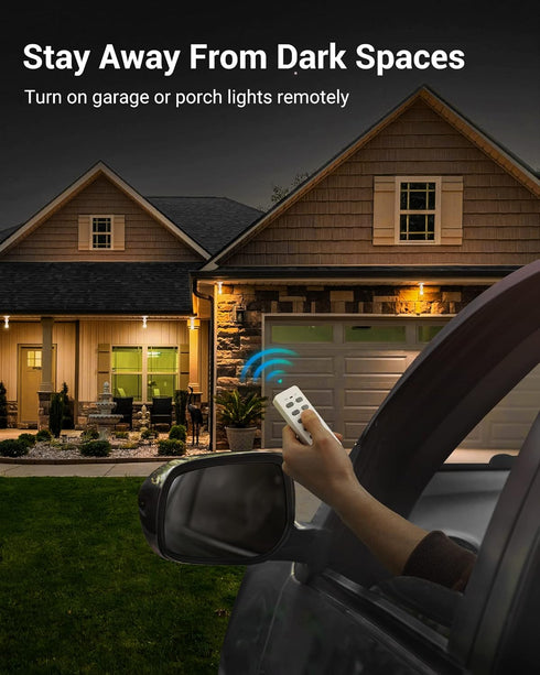 Bulb E26/E27 Listed(2 Remote+4 DEWENWILS Remote Control Light Socket, Wireless Light Socket Switch Kit, Remote Light