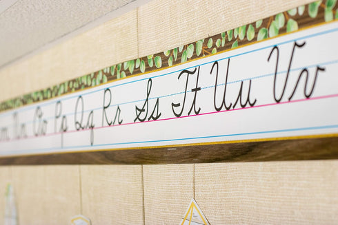 Teacher Created Resources Eucalyptus Cursive Mini Bulletin Board Set