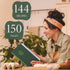 Perfect Blank Recipe Book, Hardcover Personal Recipe Notebook to Write 144 Exclusive Recipes (olive-green)