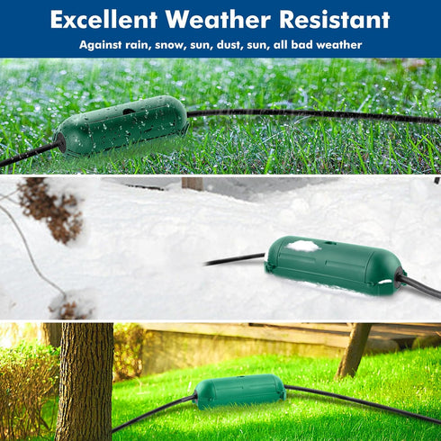 Restmo 4 Pack Compact Outdoor Extension Cord Cover, IP44 Waterproof Box for Protecting Outdoor Plugs and Electrical