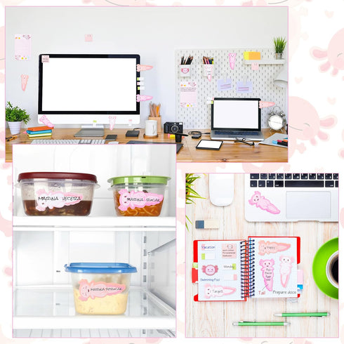 I Just Really Like Axolotl Sticky Notes Set, 550 Sheets, Animal Shaped Self-Stick Memo Pad for Office