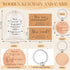 Yeaqee 12 Sets Employee Appreciation Gift Include Motivational Burlap Drawstring Bags Wood Retractable Ballpoint Pens Inspirational Keychain Thank You Kraft Cards for Coworker Office Supplies by Yeaqee
