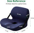 FuturaLoom Ergonomic Seat Cushion for Sciatica Relief & Long Driving - Memory Foam Back Support with Adjustable Strap
