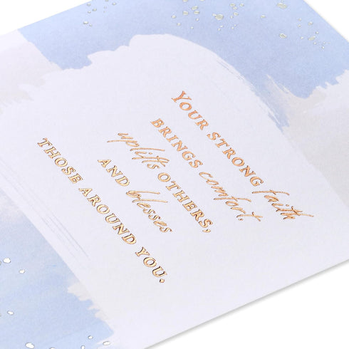 Religious Thank You Card for Rabbi - Heartfelt Gratitude