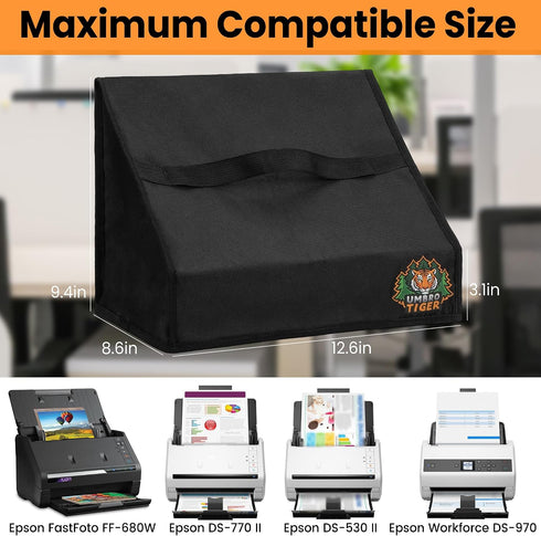 Umbrotiger FF-680W/DS-530 II/770 II/970 (300D Scanner Dust Cover for Epson FastFoto Waterproof Anti-Static Dustproof