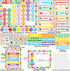 Rainbow Classroom Calendar Bulletin Board Set, Colorful Decoration with Hook and Loop Dot Stickers