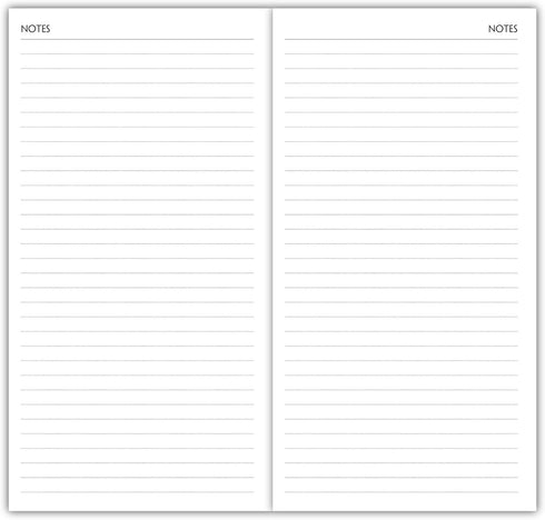 Nokingo 3-Pack Travelers Notebook Calendar, Undated Traveler Notebooks Monthly, 4.25"x8.25" Inserts