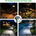 3 IP65 Solar Pathway Lights Outdoor, Modes Motion Sensor Path Light Warm & Daylight Selectable, Waterproof Walkway LED