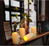 15PACK (D3 xH5.5) Outdoor Plastic flameless Candles with Remote Control and Timer, LED Flickering Battery Operated