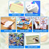 Clear Index Card Storage Holder, Acrylic Small Cards Display Rack for Desk, Fits 3" x 5" Cards