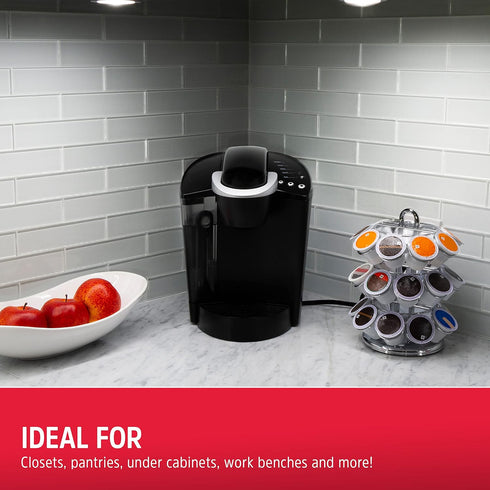 2 Pack, 50 58822-T1 Energizer LED Puck Lights, Wall Switch Remote, Battery Operated, Under Cabinet Lighting, Wireless