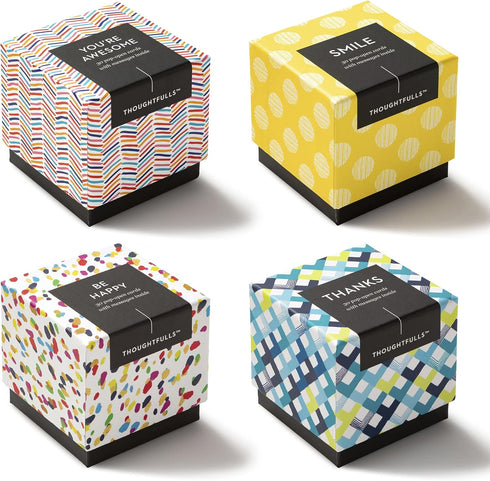 Compendium ThoughtFulls Pop-Open Cards 4-Pack of You're Awesome, Smile, Be Happy, Thanks