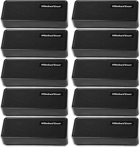 Glassboard Studio Dry Erase Eraser with Felt Bottom Surface for White Boards and Glass Boards (12-Pack)