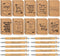 Fulmoon 200 Pcs Employee Christmas Appreciation Gifts, Bulk Kraft Inspirational Notebook, Motivational Bamboo Pen