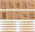 Fulmoon 200 Pcs Employee Christmas Appreciation Gifts, Bulk Kraft Inspirational Notebook, Motivational Bamboo Pen