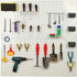 FRIMOONY Pegboard Hooks with Bins, 117 PCS, for Organizing Various Tools, 60 Peg Locks Included