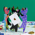 NIQUEA.D Cats with Party Hats Blank Card