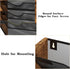 Ironwood 5 Pocket Hanging Wall File Organizer, Mesh Mail Holder with Nametag Label for Office & Home