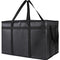 Bodaon XXXL Insulated Food Delivery Bag, Large Capacity Reusable Warming Bag for Hot and Cold Food (Black, 1Pk)