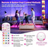 Set 10000mAh Dimmable Bulbs, 12 JKEYES Battery Operated Wall Sconces of Two, Gold Cordless Wall Sconce with RGB