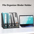 SUPEASY Magazine File Holder, Metal Desk Organizer with 4 Rack Compartments, File Organizer for Office Home School