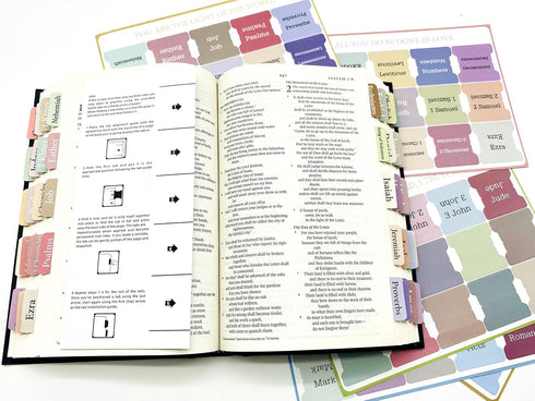 Opps Bible Tabs,Easy Navigation ible Index Tabs,Laminated Bible Tabs for Women Men Study Bible,Bible Labels Tabs,Bible