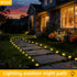 BYIZO 30 LED Solar Ground Lights Outdoor, Waterproof Solar Pathway Lights, LED Landscape Lighting for Garden, Patio