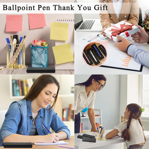 PerKoop 10 Pcs Inspirational Ballpoint Pens with Gift Boxes - Motivational Quote Appreciation Gifts for Employees