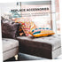 4pcs NUOBESTY Solid Rubber Wood Carved Furniture Legs with Skid Design Stable Sofa and Cabinet Support Feet Decorative