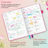 GoGirl Planner and Organizer for Women – Compact Weekly Planner, Goals Journal & Agenda, Hot Pink