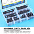 Glarks 141Pcs M6x20/ 30/40/ 50/60/ 70/ 80mm Baby Bed Crib Screws Hardware Replacement Kit, Black Hex Socket Cap Screws