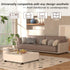 2 Inch Set 4 Small Unfinished Rubberwood Furniture Legs of - Short Solid Wood Legs Replacement for Ottoman