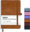 Blank Journal Notebook, A5, 192 Pages, 100 GSM Thick Sketch Book for Men and Women, Hardcover Leather Unlined
