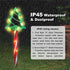 5 Pack, 17 IP45 Christmas Tree Outline Solar Lights Cute Size Pine Tree Outline Garden Solar Lights for Out Decor