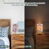 ALAZA Flower Rainbow Heart Lamp for Girls Boys Bedroom Bedside Table Lamp with USB Port LED Kids Nightstand Lamp Wood