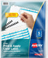 Avery 5 Tab Unpunched Dividers, Customizable White Tabs, Easy Print & Apply, 5 Sets
