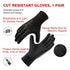 COOLJOB A3 Cut Resistant Fishing Gloves for Men - Touchscreen Safety Work Gloves with Grip Nitrile