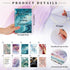 Qilery Employee Appreciation Gifts Set, Mini Notebook, Ballpoint Pen, Leather Bookmark, Thank You Gift for Teacher Staff